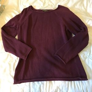 Purple Eddie Bauer sweater